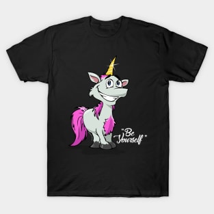 Be Yourself - Unicorn #2    Dark Tees T-Shirt
